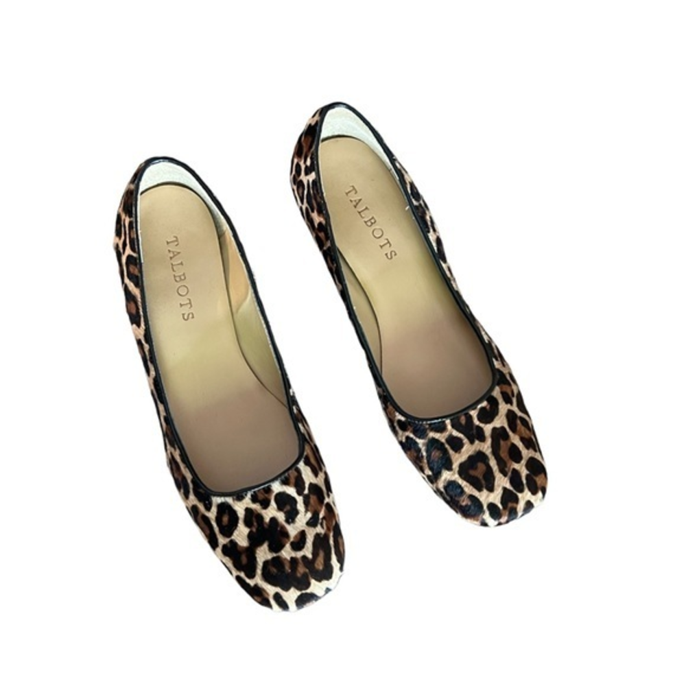 TALBOTS Women’s Lacy Platform Calf Hair Leopard Print Animal Print Size‎ 6M